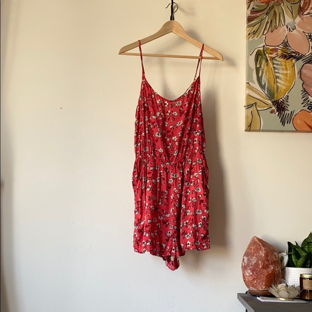 Patterned romper